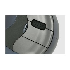 Evoluent VerticalMouse D Medium Laser - Trådløs Ergonomisk Mus i Sort & Grå | Optimal Komfort og Præcision